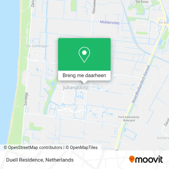 Duell Residence kaart