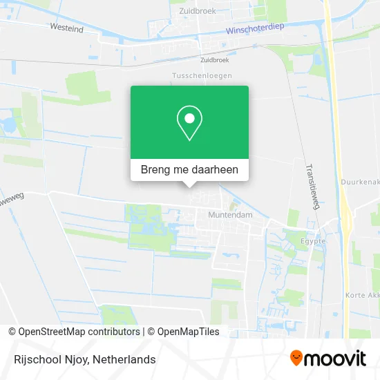 Rijschool Njoy kaart