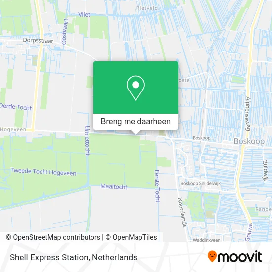Shell Express Station kaart