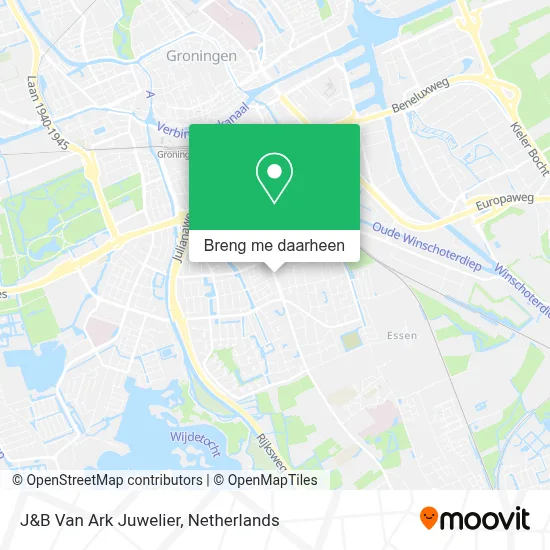J&B Van Ark Juwelier kaart