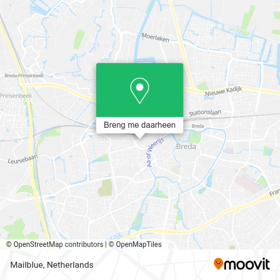 Mailblue kaart