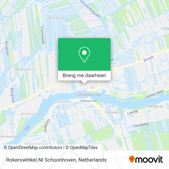 Rokerswinkel.Nl Schoonhoven kaart