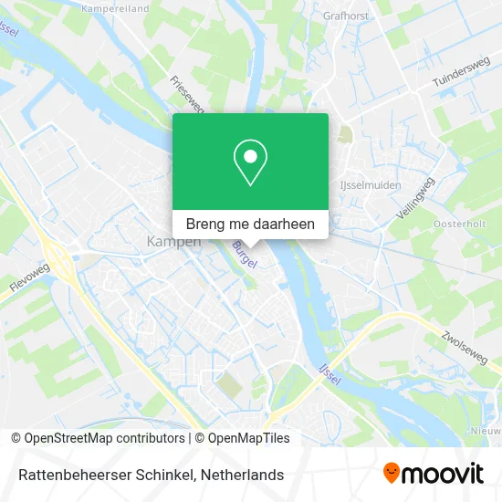 Rattenbeheerser Schinkel kaart