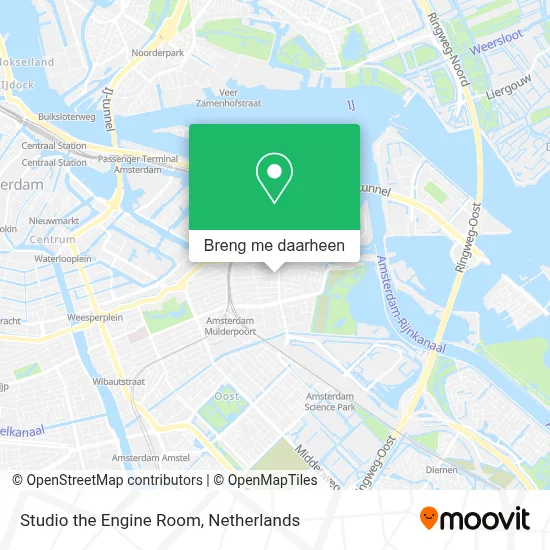 Studio the Engine Room kaart