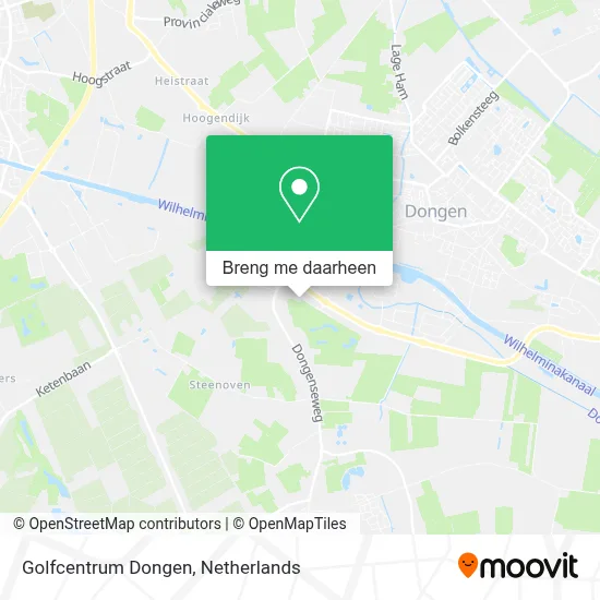 Golfcentrum Dongen kaart