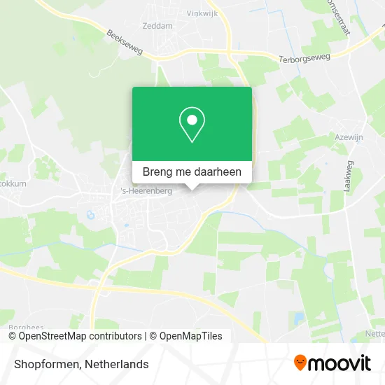 Shopformen kaart