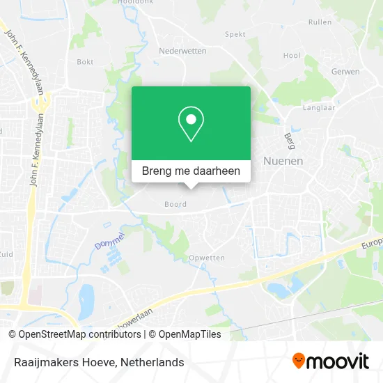 Raaijmakers Hoeve kaart
