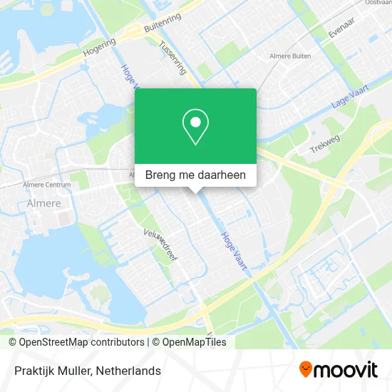 Praktijk Muller kaart
