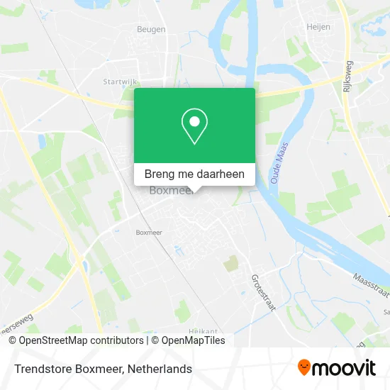 Trendstore Boxmeer kaart