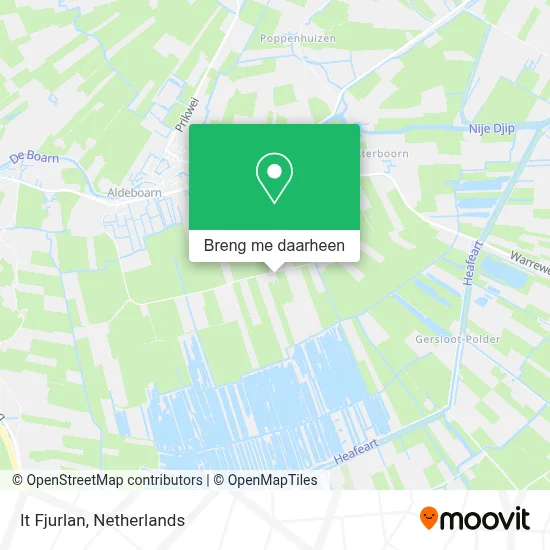 It Fjurlan kaart