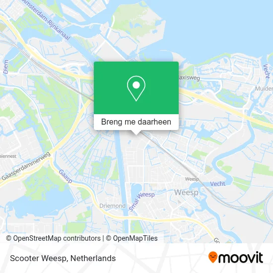 Scooter Weesp kaart