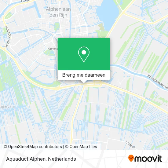 Aquaduct Alphen kaart