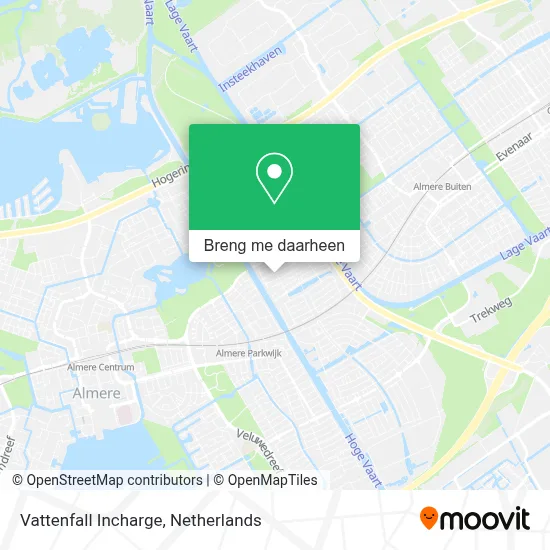 Vattenfall Incharge kaart