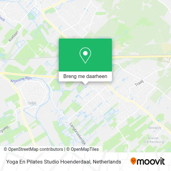 Yoga En Pilates Studio Hoenderdaal kaart