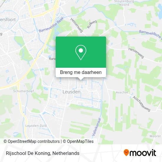 Rijschool De Koning kaart