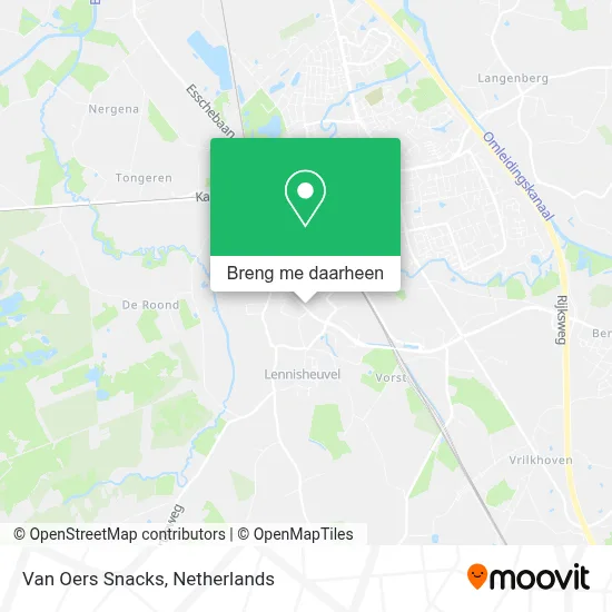 Van Oers Snacks kaart