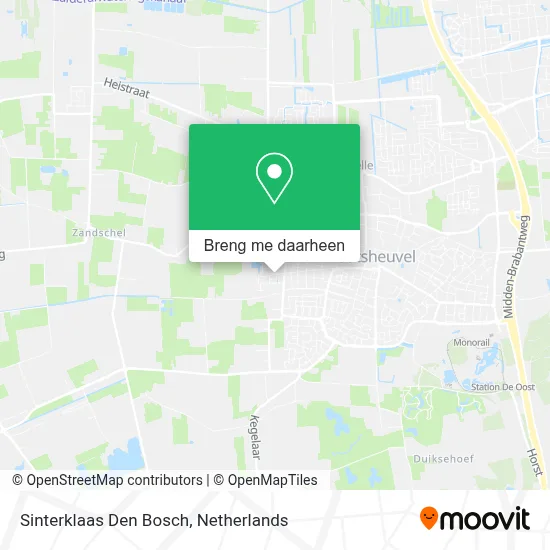 Sinterklaas Den Bosch kaart