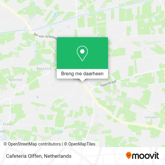 Cafeteria Olffen kaart