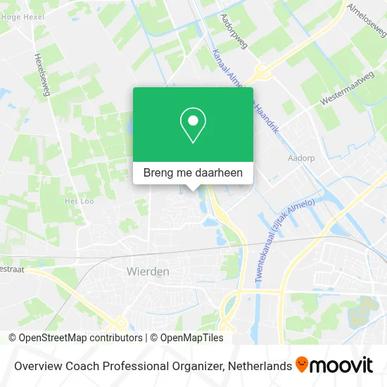 Overview Coach Professional Organizer kaart