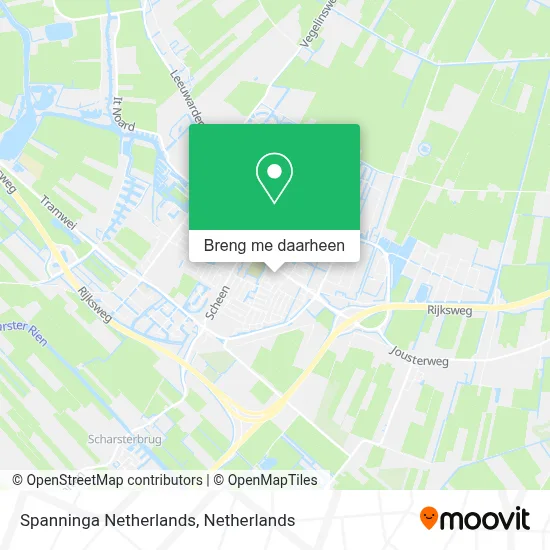 Spanninga Netherlands kaart