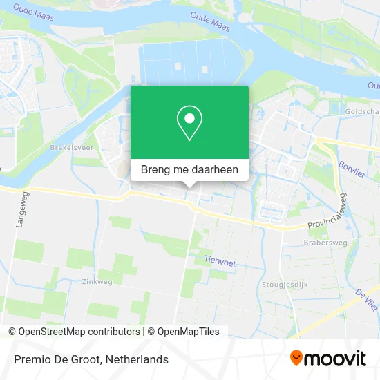 Premio De Groot kaart