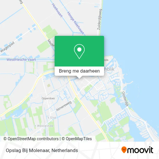 Opslag Bij Molenaar kaart