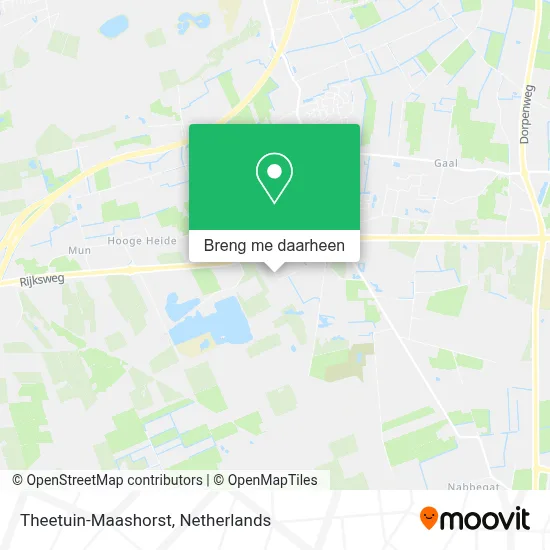 Theetuin-Maashorst kaart