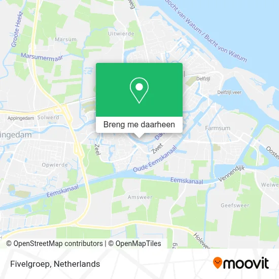 Fivelgroep kaart