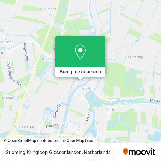 Stichting Kringloop Giessenlanden kaart