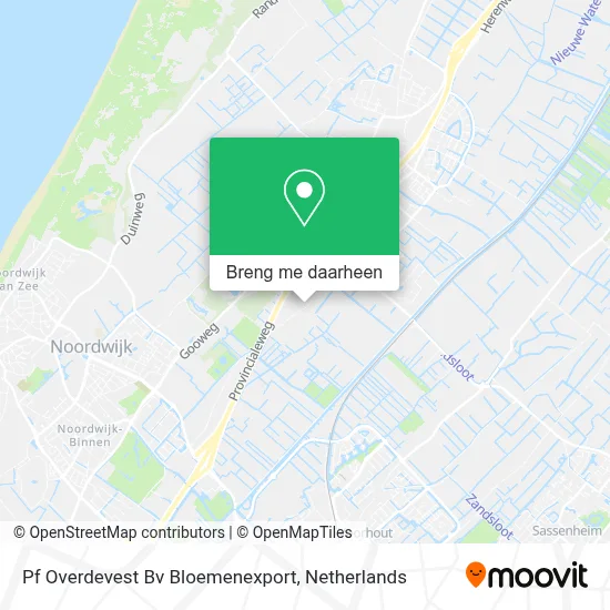 Pf Overdevest Bv Bloemenexport kaart