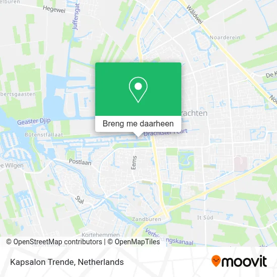 Kapsalon Trende kaart