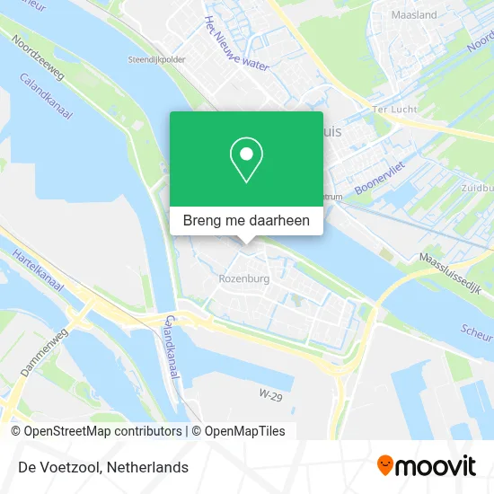 De Voetzool kaart