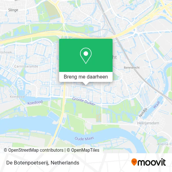 De Botenpoetserij kaart