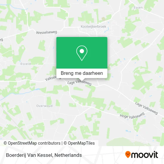 Boerderij Van Kessel kaart
