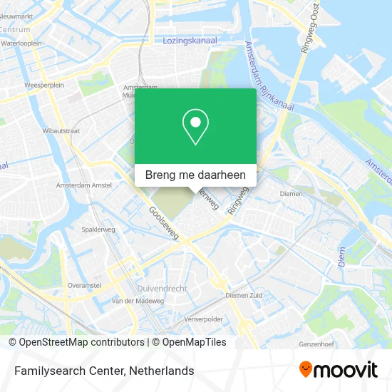 Familysearch Center kaart