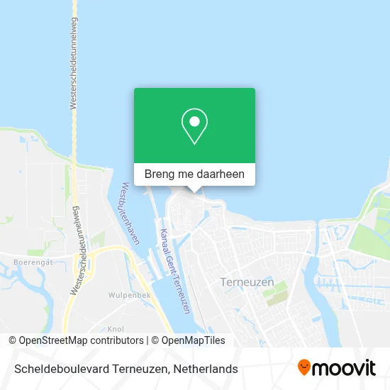 Scheldeboulevard Terneuzen kaart