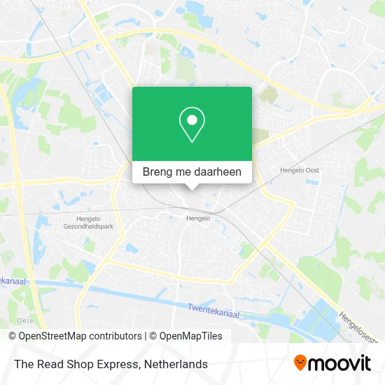 The Read Shop Express kaart