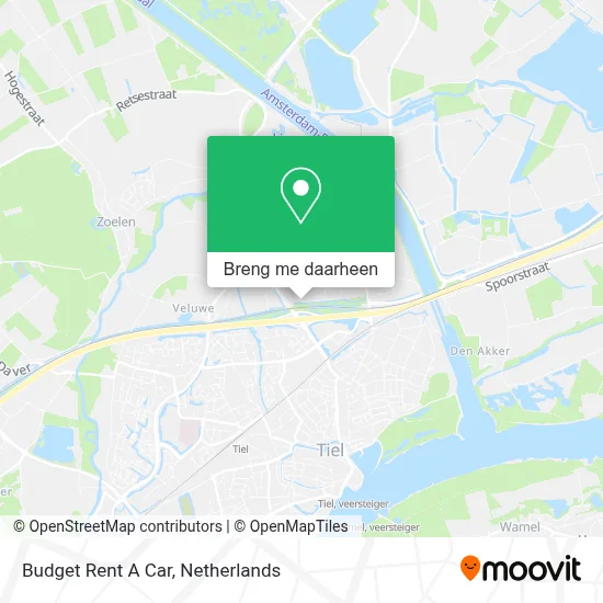 Budget Rent A Car kaart