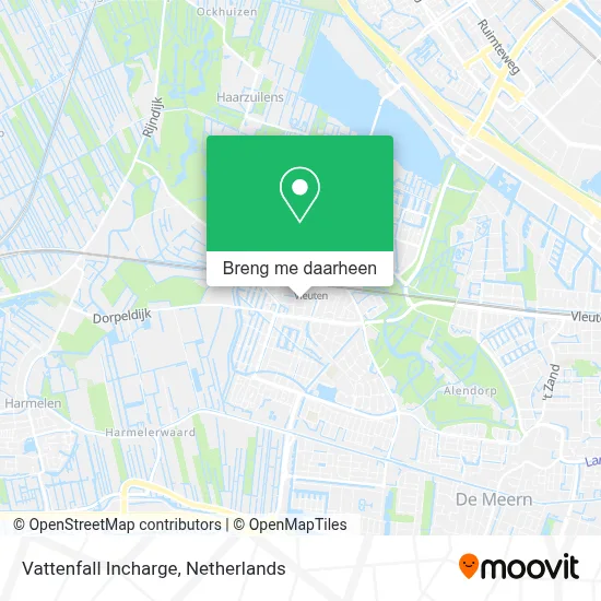 Vattenfall Incharge kaart