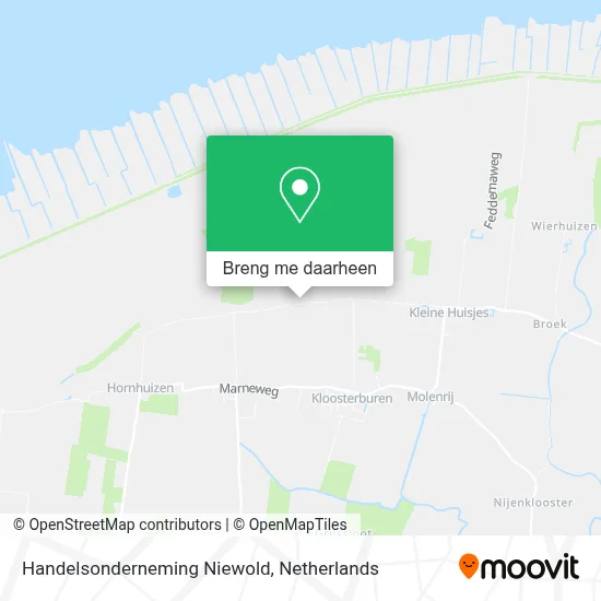 Handelsonderneming Niewold kaart