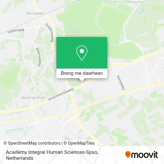 Academy Integral Human Sciences-Spso kaart