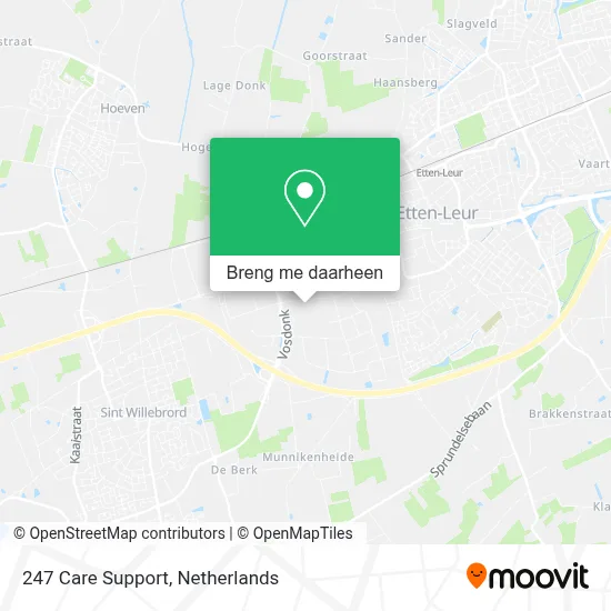 247 Care Support kaart
