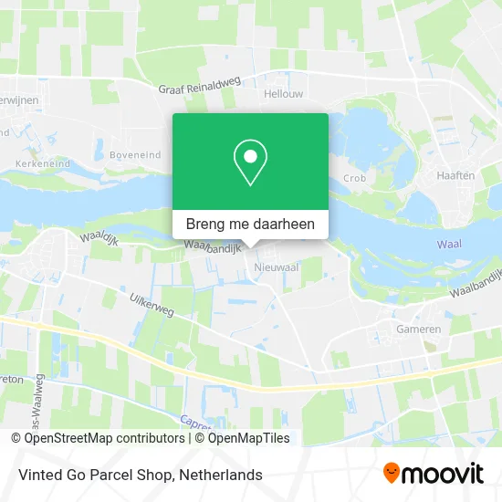 Vinted Go Parcel Shop kaart