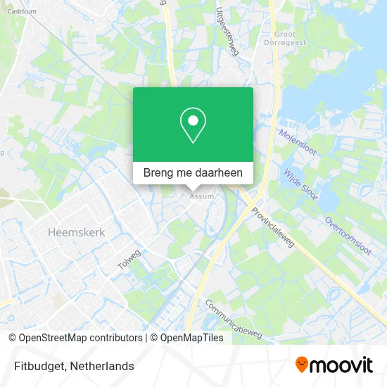 Fitbudget kaart