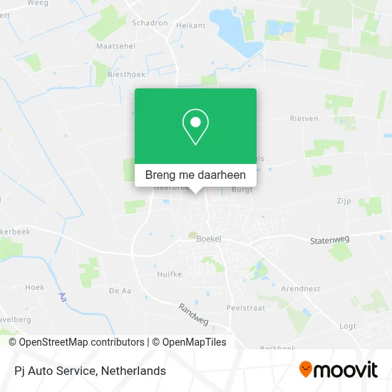 Pj Auto Service kaart