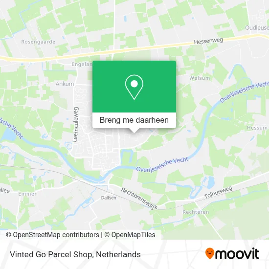 Vinted Go Parcel Shop kaart