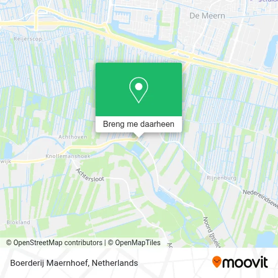 Boerderij Maernhoef kaart