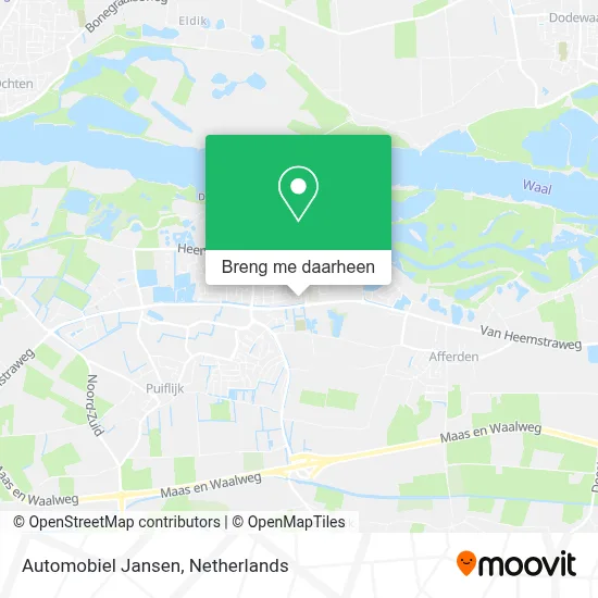 Automobiel Jansen kaart