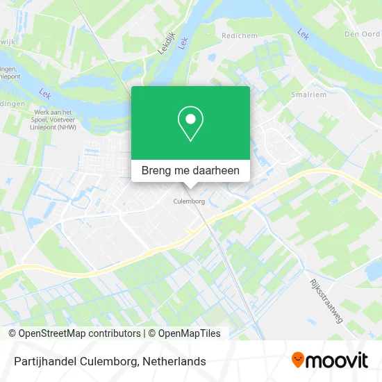 Partijhandel Culemborg kaart