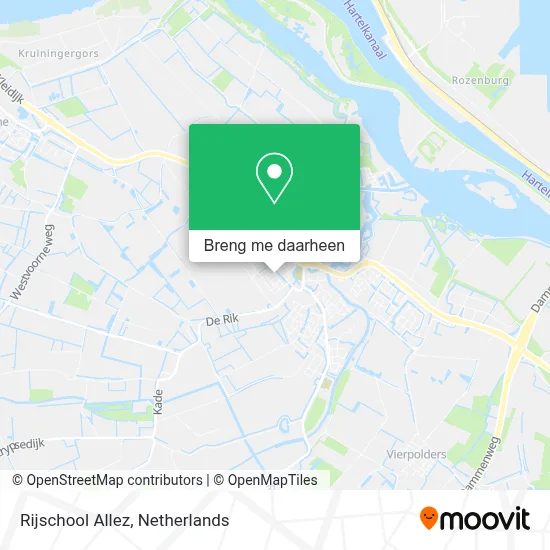 Rijschool Allez kaart